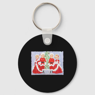 Sisters White Christmas Movie 1954 Holiday Xmas Sn Keychain