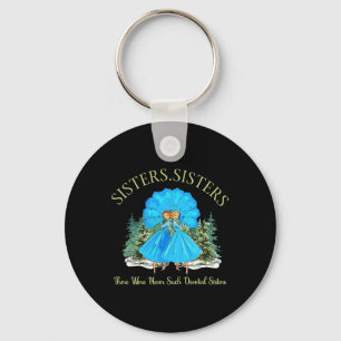 Sisters White Christmas Movie 1954 Snow Xmas Holid Keychain