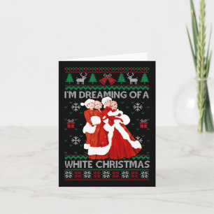 Sisters White Christmas Movie 1954 Xmas Pyjamas Ho Card