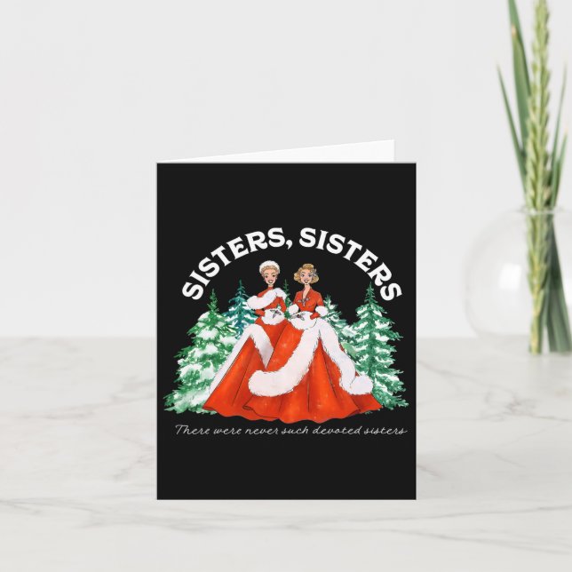 Sisters White Christmas Movie 1954 Xmas Snow Holid Card (Front)