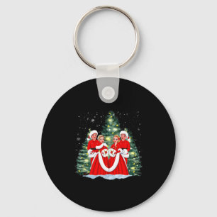 Sisters White Christmas Movie 1954 Xmas Snow Holid Keychain