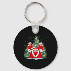Sisters White Christmas Movie 1954 Xmas Snow Holid Keychain