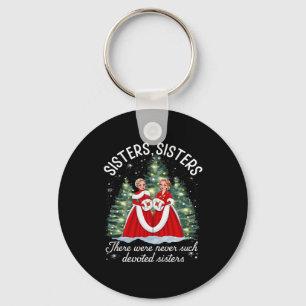Sisters White Christmas Movie 1954 Xmas Snow Holid Keychain