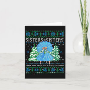 Sisters White Christmas Movie 1954 Xmas Snow Pajam Card