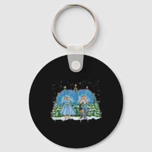 Sisters White Christmas Movie 1954 Xmas Snow Pajam Keychain