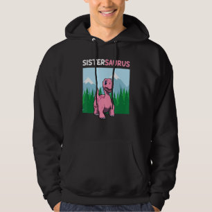 Sistersaurus Dinosaur Cute Kiddo Apatosaurus 1 Hoodie