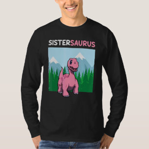 Sistersaurus Dinosaur Cute Kiddo Apatosaurus 1 T-Shirt