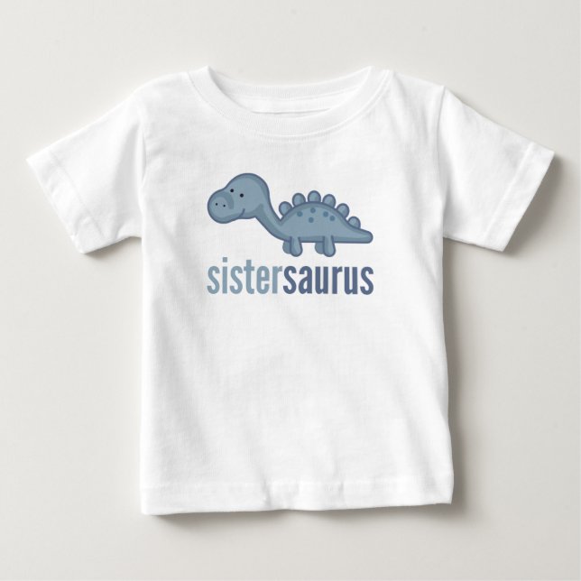 Sistersaurus Dinosaur Sister Matching TShirt (Front)