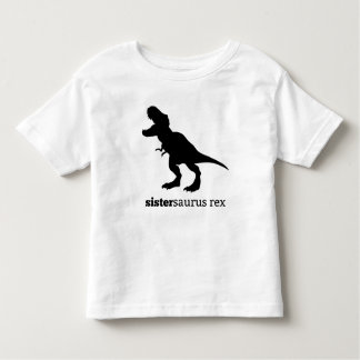 Sistersaurus rex matching family dinosaur tshirt