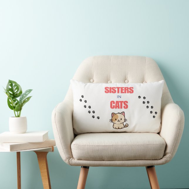 SISTERSINCATSPILLOW LUMBAR PILLOW (Chair)
