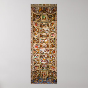 Sistine Chapel Ceiling, 1512 by Michelangelo Poster