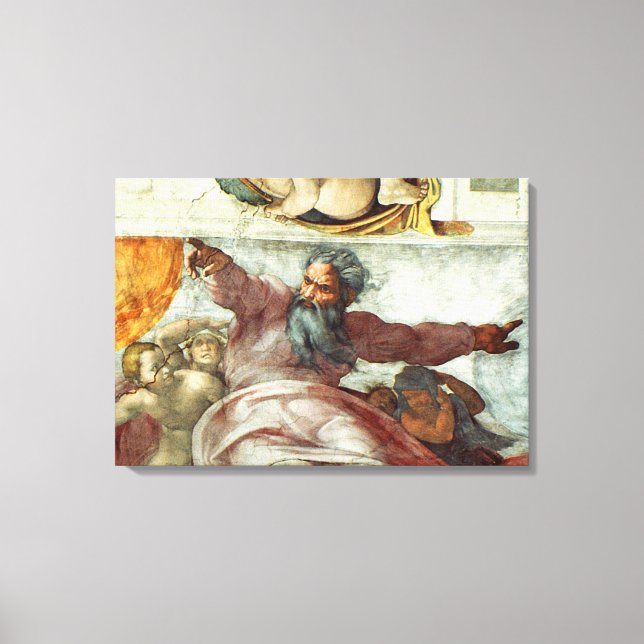 Sistine Chapel Ceiling 2 Canvas Print (Front)