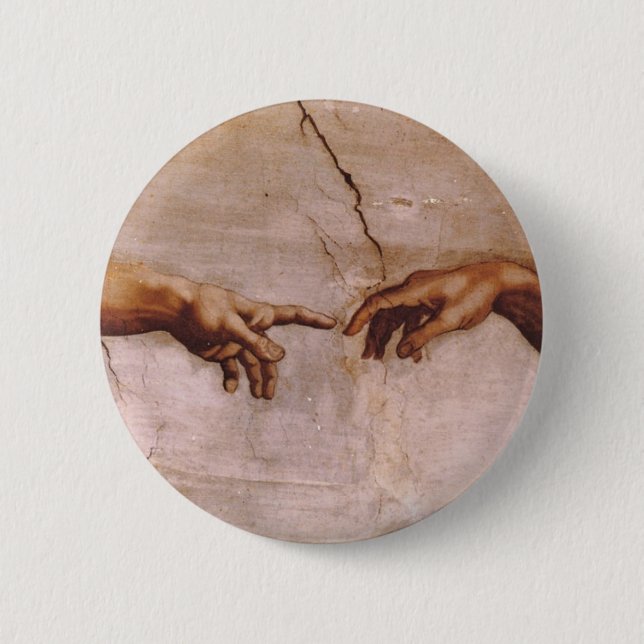 Sistine Chapel Ceiling 2 Inch Round Button (Front)