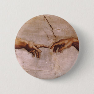 Sistine Chapel Ceiling 2 Inch Round Button
