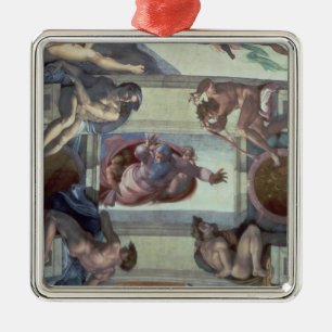Sistine Chapel Ceiling 2 Metal Ornament