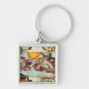 Sistine Chapel Ceiling 3 Keychain