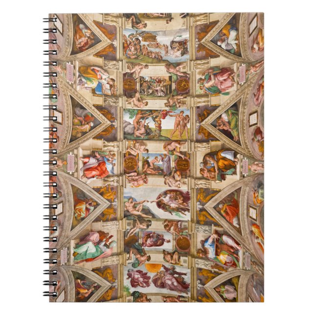 Sistine Chapel Ceiling by Michelangelo Buonarroti Notebook (Front)