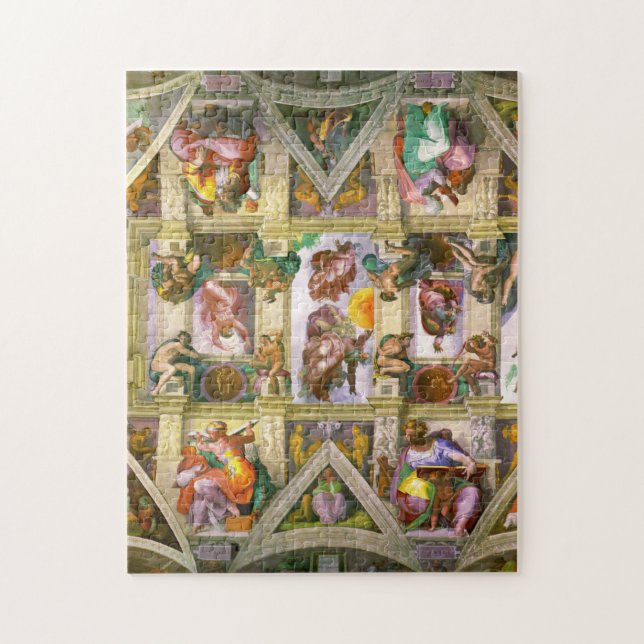 Sistine Chapel Ceiling By Michelangelo Jigsaw Puzzle (Vertical)