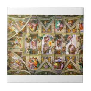 Sistine Chapel Ceiling By Michelangelo Tile