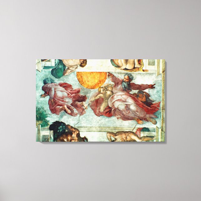 Sistine Chapel Ceiling Canvas Print (Front)