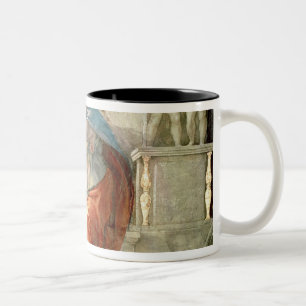 Sistine Chapel Ceiling: Delphic Sibyl Two-Tone Coffee Mug