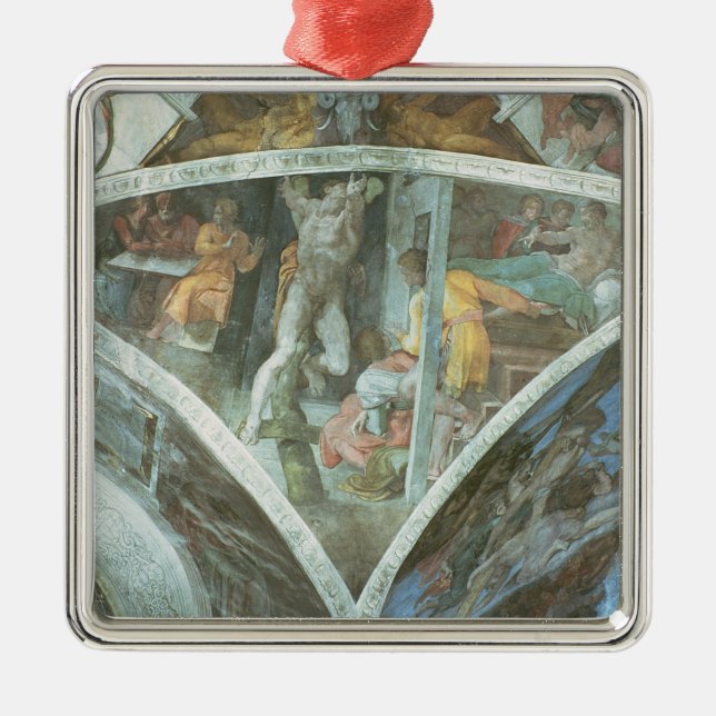 Sistine Chapel Ceiling: Haman Metal Ornament (Front)