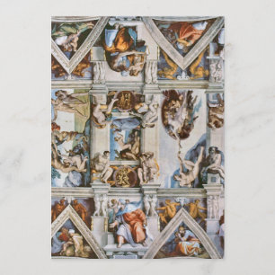 Sistine Chapel Ceiling Michelangelo Invitation