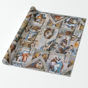 Sistine Chapel Ceiling Michelangelo Wrapping Paper