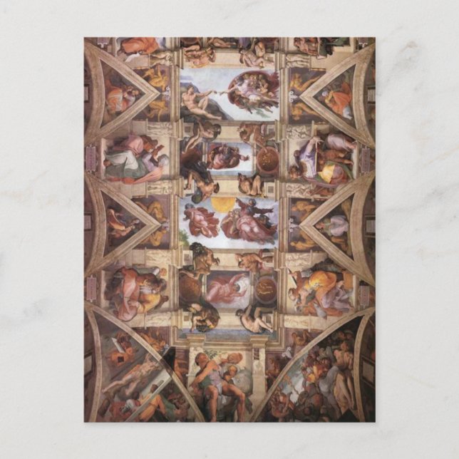 Sistine Chapel Ceiling Postcard (Front)