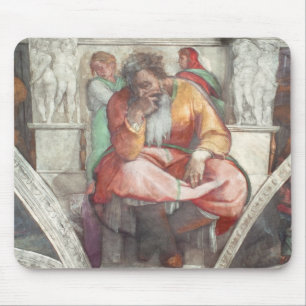 Sistine Chapel Ceiling: The Prophet Jeremiah Mouse Pad