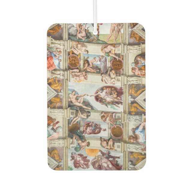 Sistine Chapel Michelangelo - Vatican, Rome, Italy Air Freshener (Front)
