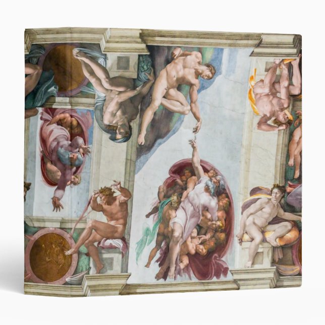 Sistine Chapel Michelangelo - Vatican, Rome, Italy Binder (Front/Spine)
