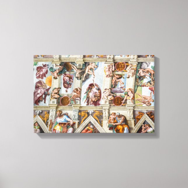Sistine Chapel Michelangelo - Vatican, Rome, Italy Canvas Print (Front)