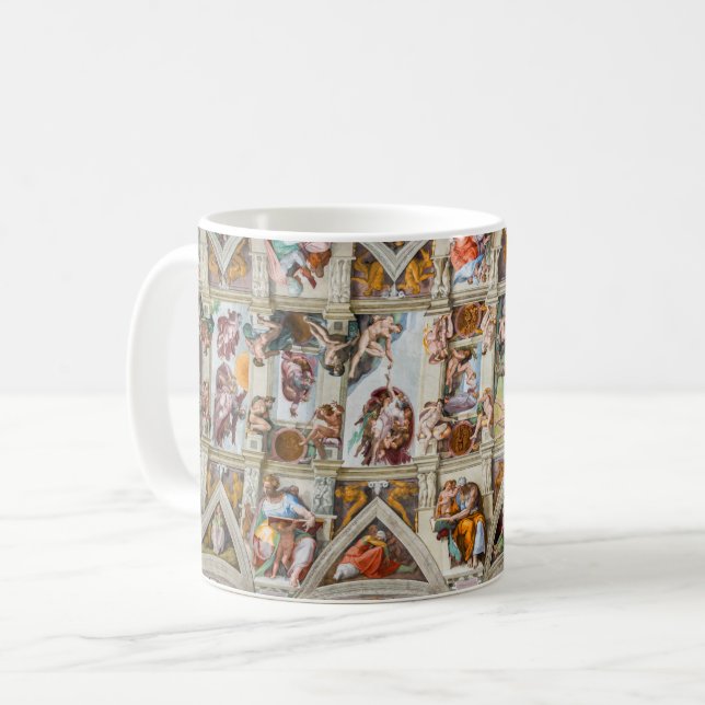 Sistine Chapel Michelangelo - Vatican, Rome, Italy Coffee Mug (Front Left)