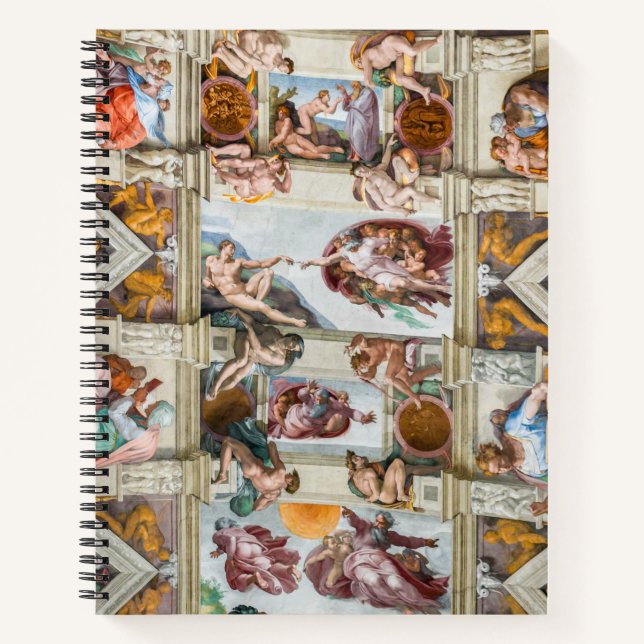 Sistine Chapel Michelangelo - Vatican, Rome, Italy Notebook (Front)
