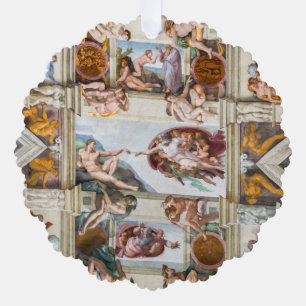 Sistine Chapel Michelangelo - Vatican, Rome, Italy Ornament Card