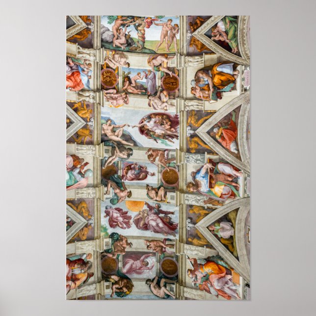 Sistine Chapel Michelangelo - Vatican, Rome, Italy Poster (Front)