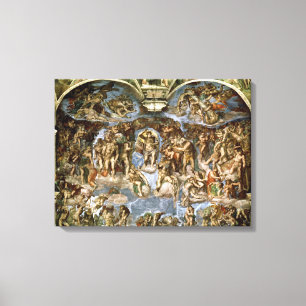Sistine Chapel: The Last Judgement, 1538-41 Canvas Print