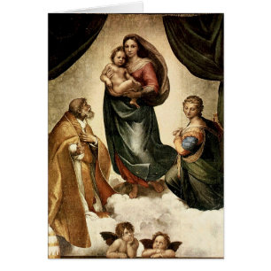 "Sistine classique Madonna" de Raphael (circa