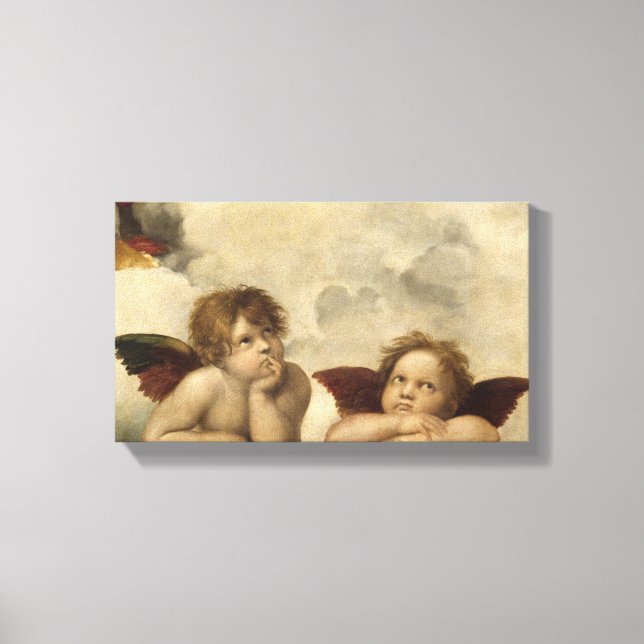 Sistine Madonna Angels by Raphael Canvas Print (Front)