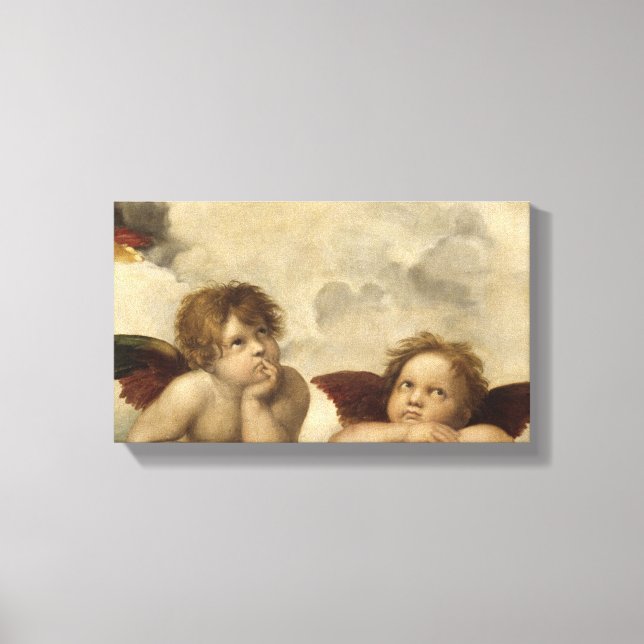 Sistine Madonna Angels by Raphael Canvas Print (Front)