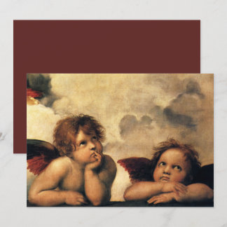 Sistine Madonna Angels by Raphael Sanzio