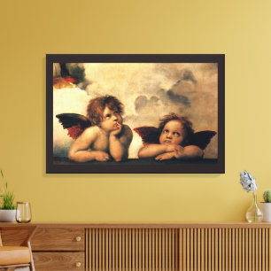Sistine Madonna Angels by Raphael Sanzio Canvas Print