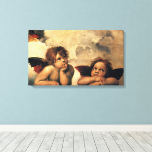 Sistine Madonna Angels by Raphael Sanzio Canvas Print