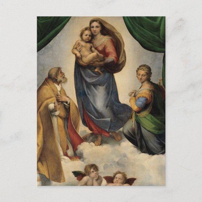 Sistine Madonna by Raphael Postcard (Front)