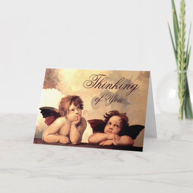 Sistine Madonna Cherubs Raffaelo Sanzio Card (Front)