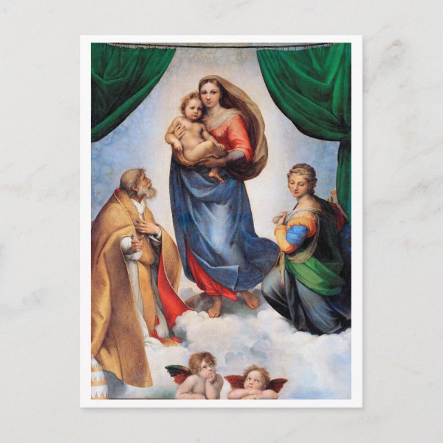 Sistine Madonna, Raphael Postcard (Front)