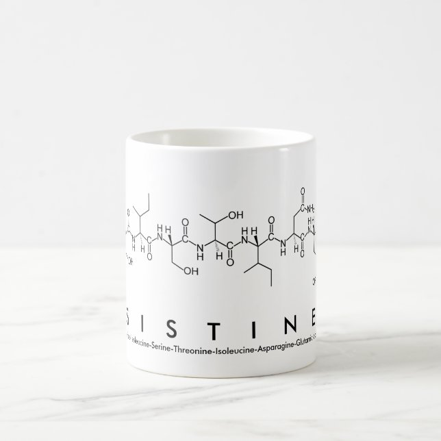 Sistine peptide name mug (Center)