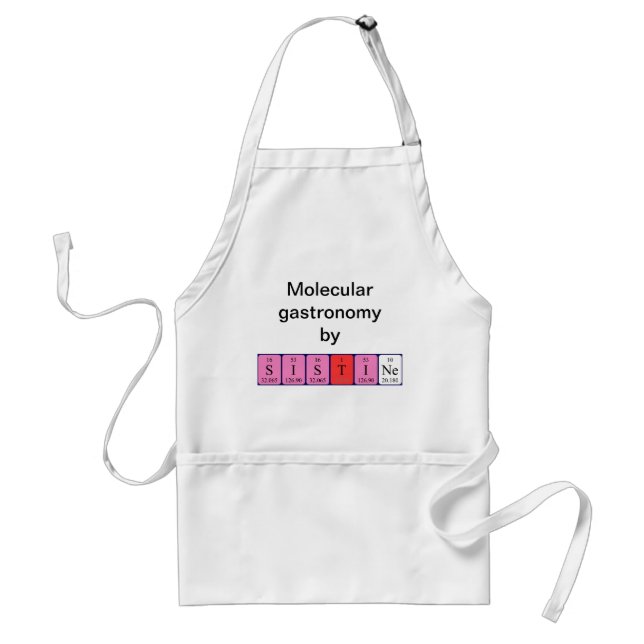 Sistine periodic table name apron (Front)