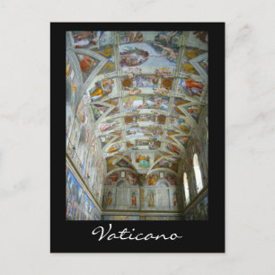 sistine vaticano postcard